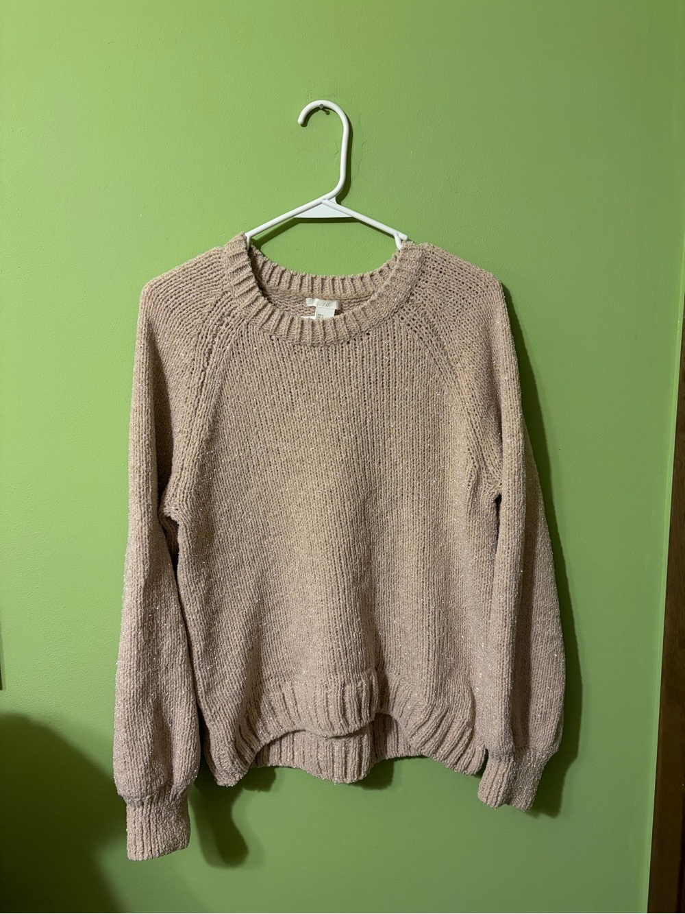 H&M Neutral Taupe Crewneck Sweater